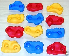 12 pc climbing rock kit,swing set rocks,play set climbing holds,playground rocks
