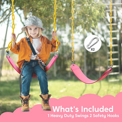 Swings for Outdoor Swing Set – Swingseat Replacement Kits with Heavy Duty Chains