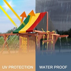 52 inch x 90 inch Swing Set Replacement Tarp for Play Set Outdoor,5166