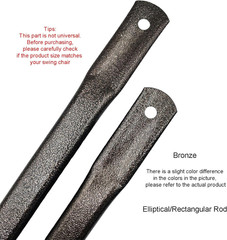 34.6″/88Cm Bronze Garden Swing Replacement Bars, Rectangular Metal Rods