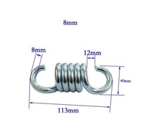 Hammock Chair Spring Heavy Duty Capacity for Hanging Porch Swing 2pcs 300kg S…