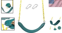 Heavy Duty 66″ Replacement Swing Seat with Plastic-Coated Chain for Safety