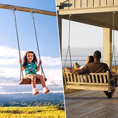 Heavy Duty Swing Hangers For Wooden Sets 2000 Lb Capacity 360 Swivel Stainless