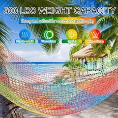Climbing Cargo Net 6.5 x 9.8 ft Large Kids Backyard Climbing Net Double Layers
