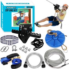 Zip Line Kit for Kids Adults : Up to 450Lbs 150FT Zipline for Backyard Outdoor w