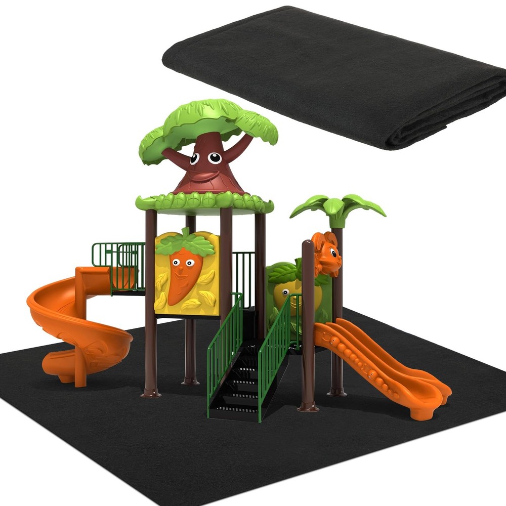 Outdoor Climber Slider Mat, 55″ x 70″ Waterproof Slide Mat Activity Pad Rug w…