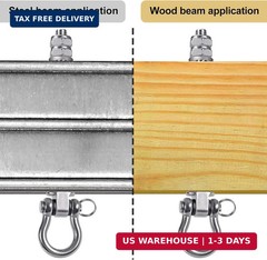 SELEWARE Heavy Duty Swing Hangers with Silent Bearings, 1500LB Capacity Stainles