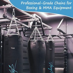 2 Pack 25in Heavy Duty Swing Chains with 4 Carabiners, Stainless Steel Hangin…