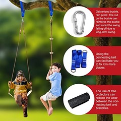 Tree Swing Climbing Rope 2 Pack Multicolor with Platforms Red Disc Swings Khaki