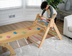 Hazel 5-in-1 Indoor Climbing Gym – Montessori Set for Kids 18Mo to 7Yr