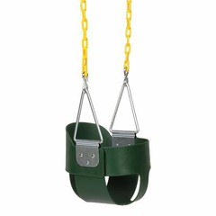 High Back Full Bucket Infant Swing Set Seat – Coated Chains – Fully Assembled
