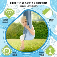 Sensory Swing for Kids Indoor Ceiling/Outdoor Tree Hanging Kit – Therapeutic …
