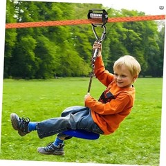 Zip Line Slackline Kit for Kids and Adults – Ninja Course Zipline with 65ft
