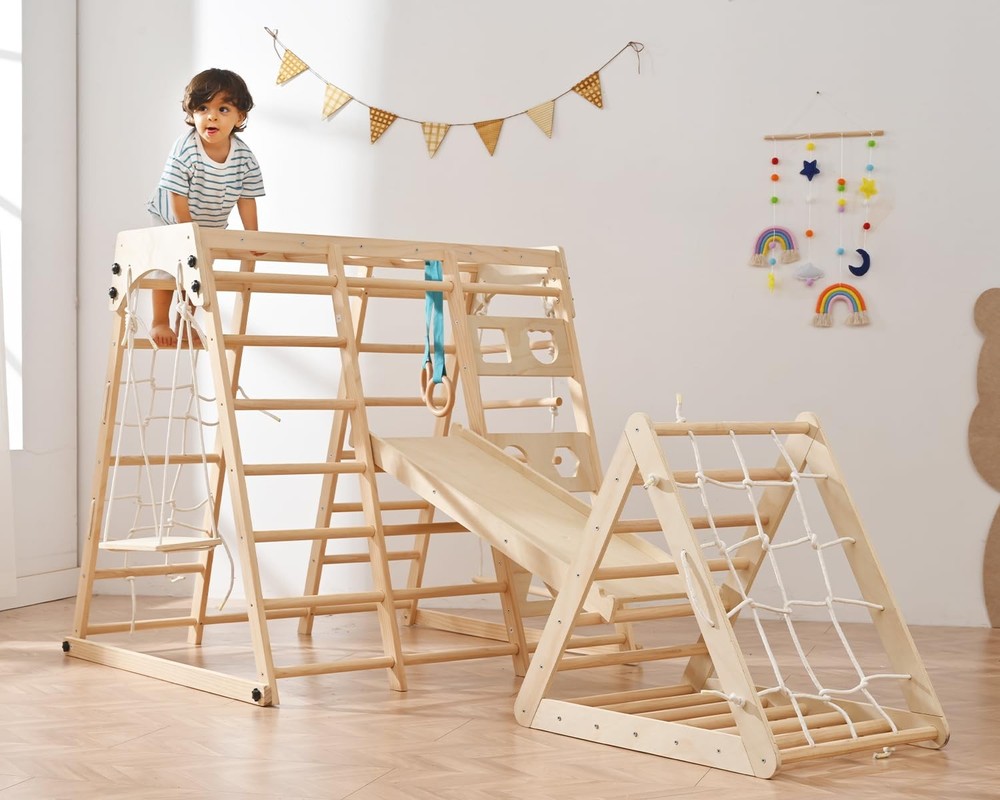Foldable Toddler Playground 12in1 Slide Swing Monkey Bars