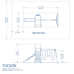Cedar Wooden Swing Set Tucson Backyard Discovery Slide Rock Wall Kids Playground