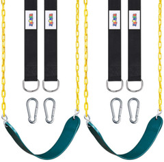 2pc Asientos De Columpios Para Ninos Juegos Cadena Arbol Jardin MEJOR Swing Set