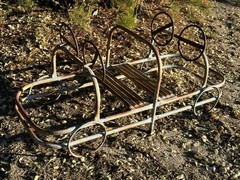 Vintage 1950’s Steel 2-Seater Car 5ft X 2ft School Playground Equipment