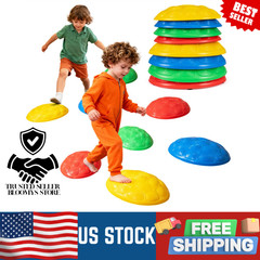 8 Pcs Balance Stepping Stones Kids River Rocks Obstacle Course Sensory Non-Slip