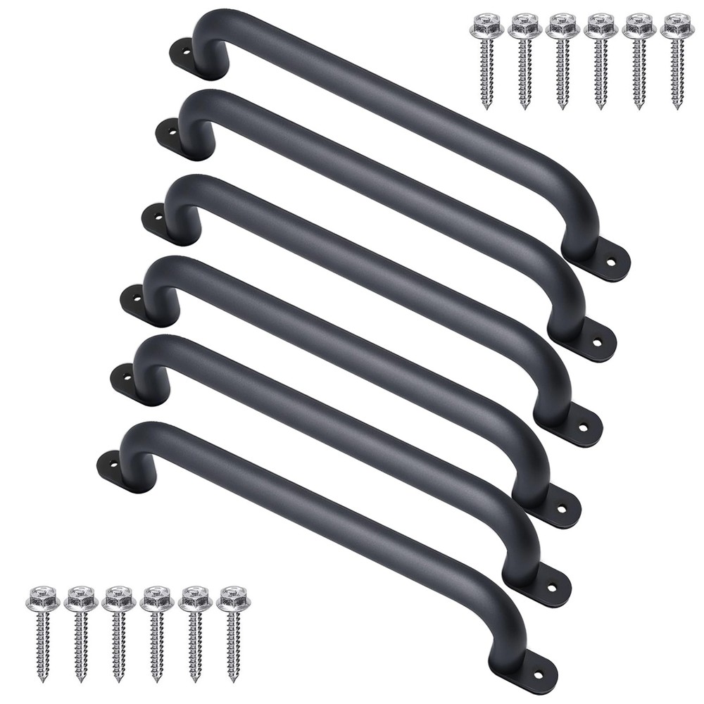 17 Inch Black Playground Handles Indoor Kids Monkey Bar Ladders 6Pcs