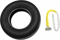 Eastern Jungle Gym Heavy-Duty 3-Chain Rubber Tire Swing Seat