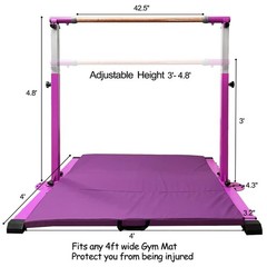 Gymnastics Kip Bar for Home Indoor Training,Horizontal Bar for Kids Girls Jun…