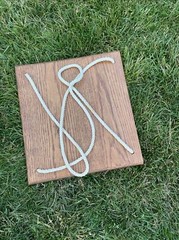 Amish made Wooden Tree Swing Seat Rope Pine Wood Swing Set 17.5×16.5″