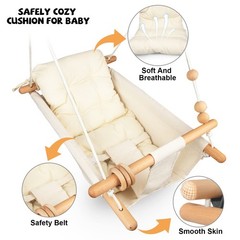 Baby Swing Outdoor Indoor for Infants to Toddlers, Portable Adjustable Tree D…