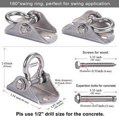 Versatile Stainless Steel Swing Hanger with 1600 LB Capacity – Fast Installation