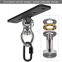 Heavy Duty Swing Hangers 2 Pack W/ Carabiner Indoor Outdoor Use 900LB Capacity