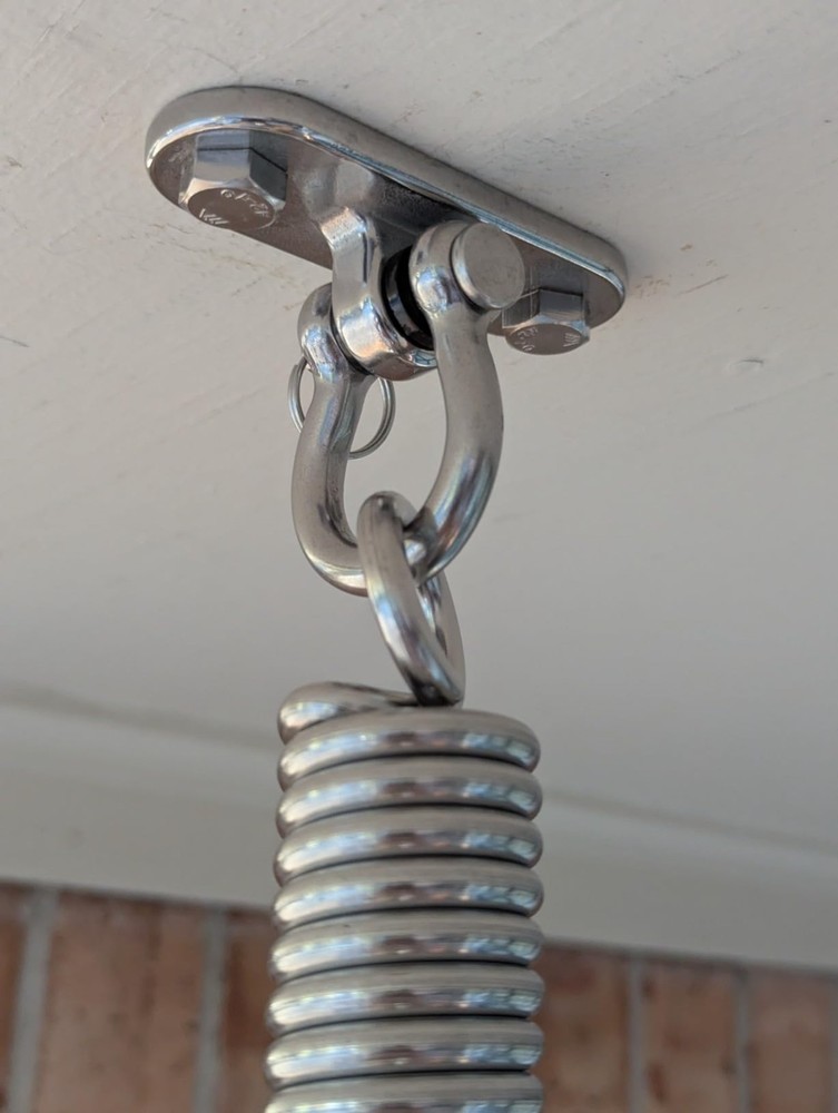 2Pcs 2000 lbs Load Capacity 304 Stainless Steel Swing Bracket Porch Swing Hangin
