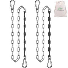 2 Pcs 85″ Hanging Swing Chains, 1000LB Capacity Stainless Steel Hanging Chain…