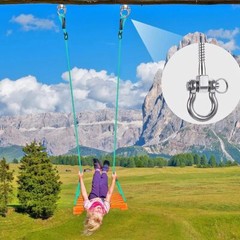 Heavy Duty 180° Swing Hangers, Stainless Steel Eye Screw Bracket, 1800 LB Cap…