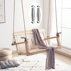 Porch Swing Springs Heavy Duty 1600lbs Silver Hammock Chair Springhanger Ceiling