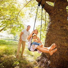 Wood Swing Seat, Anticorrosive 17.7″ Carbonized, 440lb Load, Kids Adults