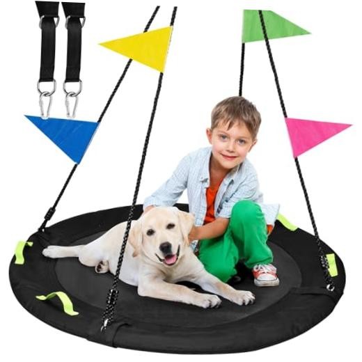 Tree Swing, Saucer Flying Swing for Kids, 900lbs Weight Capacity, with 40 Inch