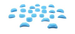 Atomik Rock Climbing Holds Set of 22 Bolt-on Kids Tennis-Shoe Friendly in Blue