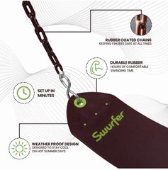 Swurfer Tree Outdoor Swing Set Swings – Playground Swing Seat Replacement- New