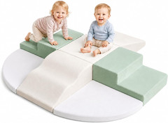 7-Piece Foam Climbing Blocks for Toddlers, Soft Play Climbing Toys Indoor, Baby