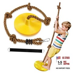 Tree Swing for Kids Swing Set Accessories Climbing Rope for Kids with Yellow