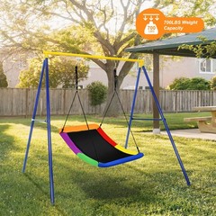 700lb Giant 60″ Platform Tree Swing for Kids and Adults Multi-Color