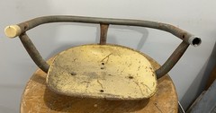 Vintage Metal Swingset Swing Seat Yellow Rare!