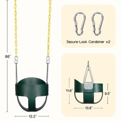 Toddler Swing – High Back Full Bucket Seat for Ages 1-3, 330lb Capacity, Baby…