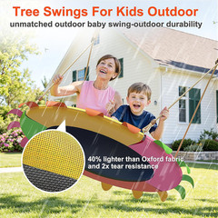 40 Inch Saucer Tree Swing for Kids Outdoor – 600lb Heavy Duty Capacity, Weather-