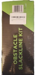 Flybold Obstacle Slackline Kit (40 ft) Ninja Warrior kit w Adjustable Obstacles