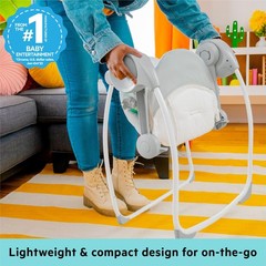 Bright Starts Portable Automatic 6-Speed Baby Swing Music Toy Bar 0-9M