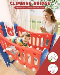 12-in-1 Toddler Slide & Swing Set Kids Slide Toddlers Age 1 Toddler Outdoor
