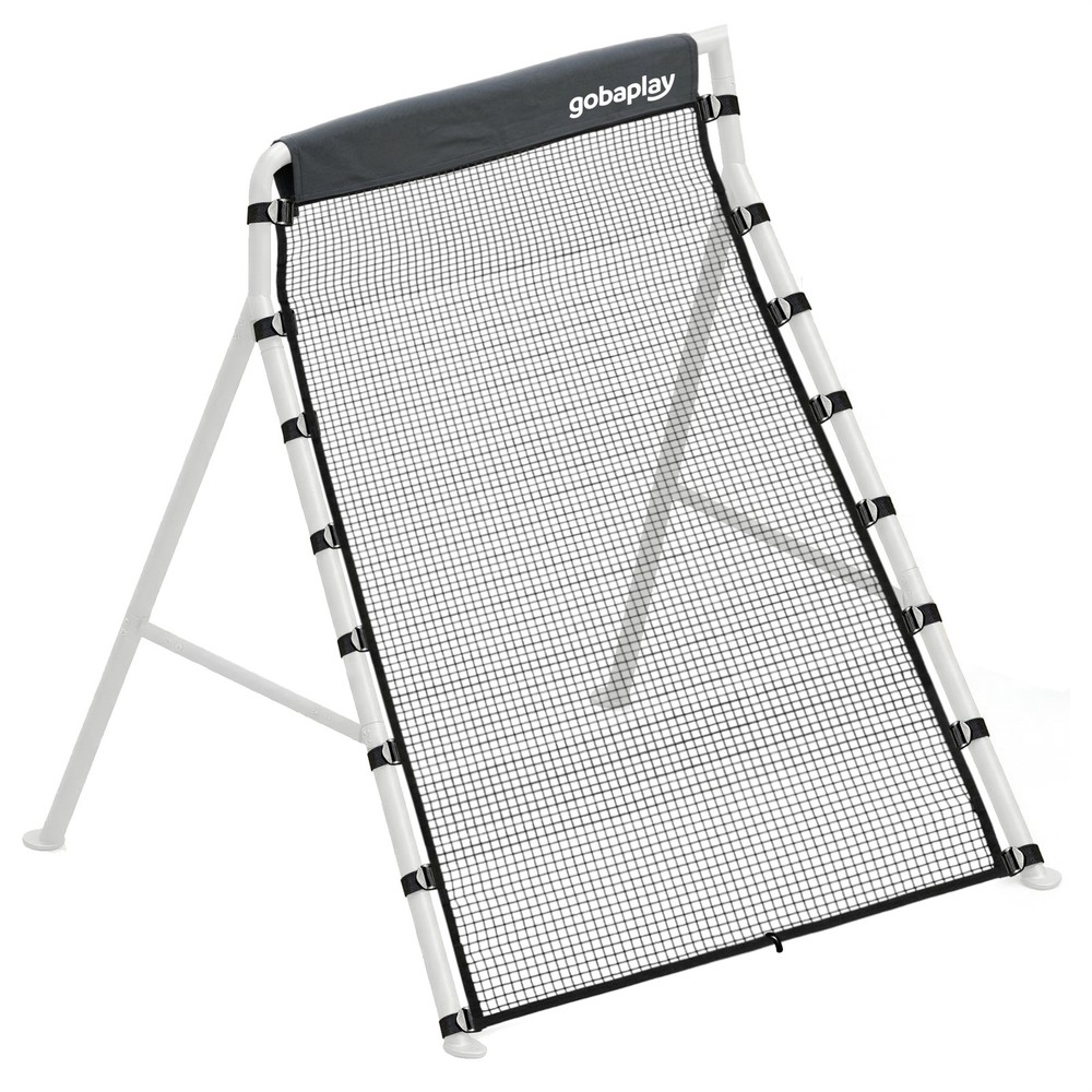 gobaplay Outdoor Multi Sport Bounce Back Net for Swing Set, Black (Used)