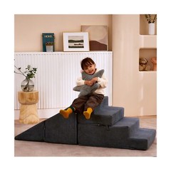 Jela Toddler Climbing Toys Indoor Playset, Safe Soft Foam Climbing Blocks wit…