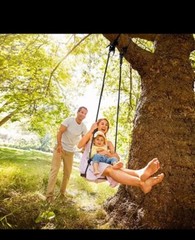 Wooden Swing Seat, Outdoor Wood Swing for Kids, Tree Swing for Adults