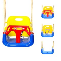 3-in-1 Convertible Kids Swing Seat with Detachable High-Back Support, Navy
